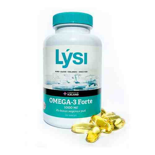 Lysi Омега-3 Форте, 1000 мг, капсулы, 120 шт.