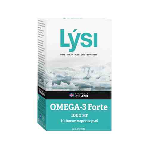 Lysi Омега-3 Форте, 1000 мг, капсулы, 32 шт.