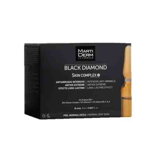 Martiderm Black Diamond Skin для лица ампулы, сыворотка, 2 мл, 10 шт.