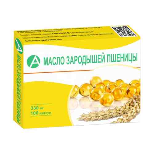 Масло зародышей пшеницы (БАД), 330 мг, капсулы, 100 шт.