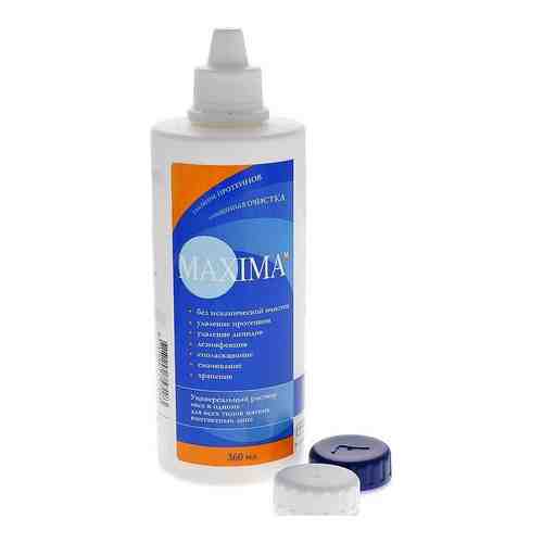 Maxima раствор универсальный для ухода за контактными линзами, раствор для обработки и хранения мягких контактных линз, 360 мл, 1 шт.