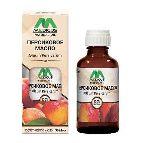 Medicus Natural oil Масло косметическое персиковое, масло косметическое, 30 мл, 1 шт.