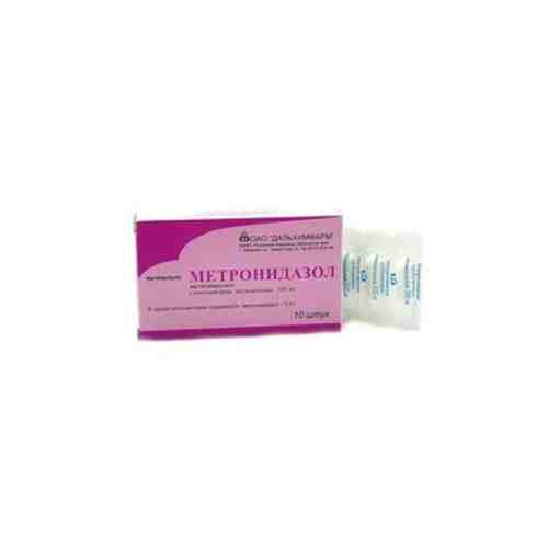 Метронидазол (свечи), 500 мг, суппозитории вагинальные, 10 шт.