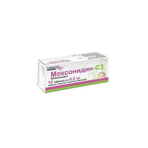 Моксонидин-С3, 200 мкг, таблетки, покрытые пленочной оболочкой, 14 шт.