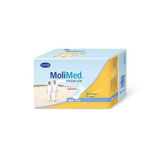 Molimed Premium прокладки урологические для женщин Миди, 14 шт.