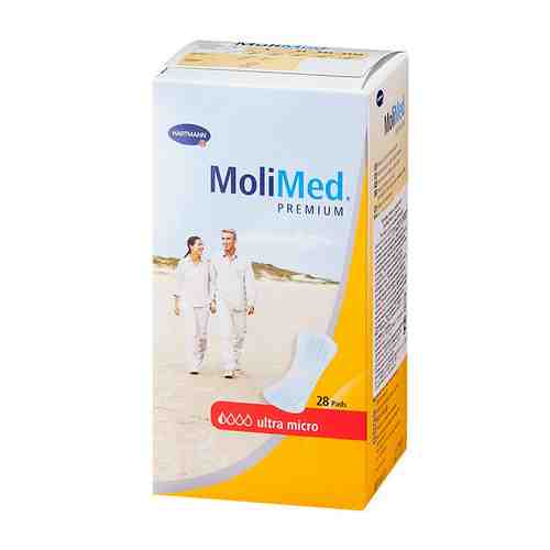 Molimed Premium прокладки урологические для женщин Ультра микро, 0,5 капель, 28 шт.