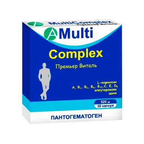 Мультикомплекс Премьер-Виталь для мужчин, 520 мг, капсулы, 30 шт.