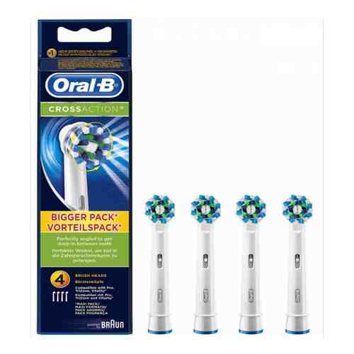 Насадки для электрической зубной щетки Oral-B Cross Action, в ассортименте, 4 шт.