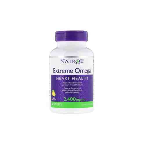 Natrol Extreme Omega, 2400 мг, капсулы, 60 шт.