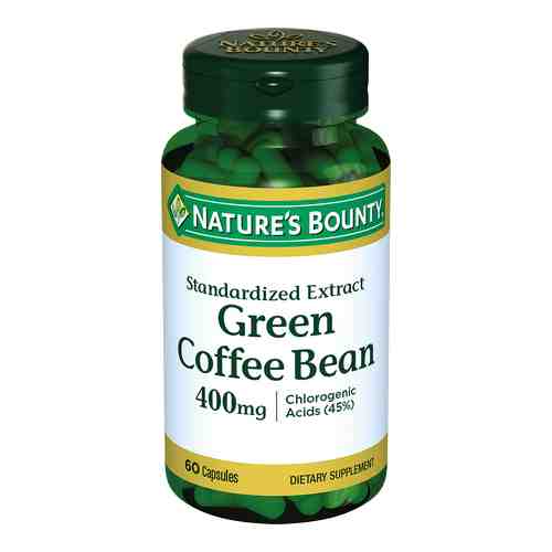 Natures Bounty Зеленые кофейные зерна 400 мг, капсулы, 60 шт.
