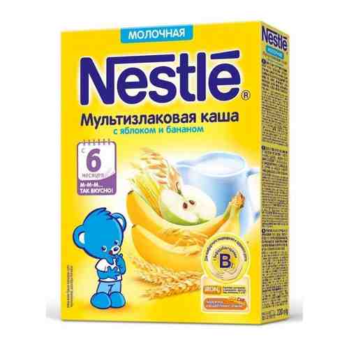 Nestle Каша молочная мультизлаковая яблоко банан, каша детская молочная, 220 г, 1 шт.