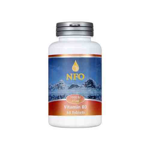 NFO Витамин D3, 1000 МЕ, таблетки, 60 шт.