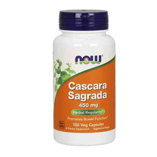 NOW Cascara Sagrada Каскара Саграда, 450 мг, капсулы, 100 шт.