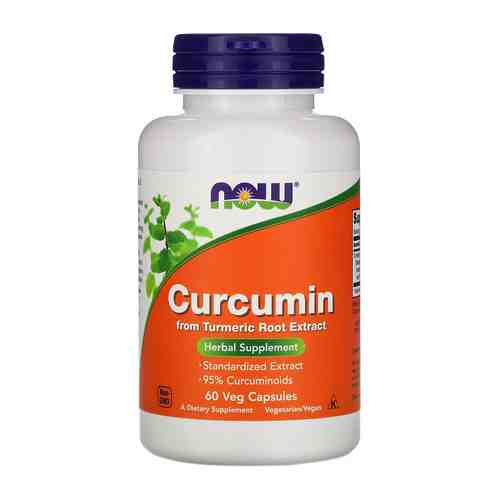 NOW Curcumin Куркумин, капсулы, 60 шт.