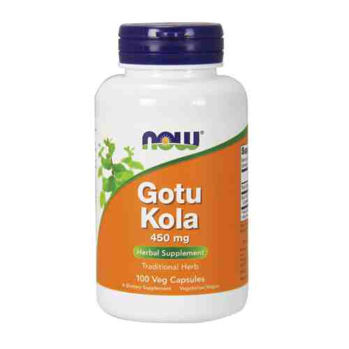 NOW Gotu Kola Готу Кола, 450 мг, капсулы, 100 шт.