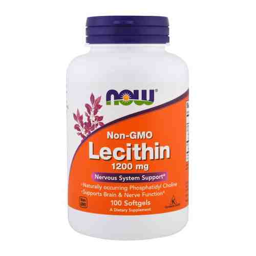 NOW Lecithin Лецитин, 1200 мг, капсулы, 100 шт.