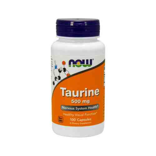 NOW Taurine Таурин, 500 мг, капсулы, 100 шт.