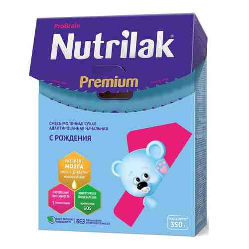 Nutrilak Premium+ 1 Смесь молочная 0-6 мес, смесь молочная сухая, 350 г, 1 шт.