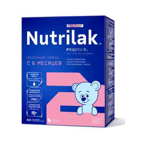 Nutrilak Premium 2 Смесь молочная 6-12 мес, смесь молочная сухая, 300 г, 1 шт.