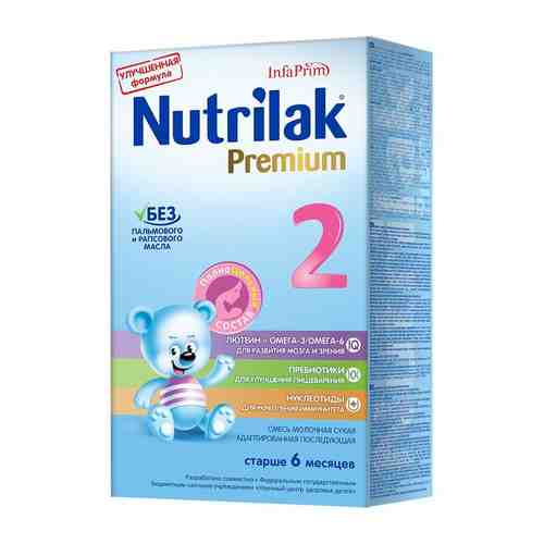 Nutrilak Premium 2 Смесь молочная 6-12 мес, смесь молочная сухая, 350 г, 1 шт.
