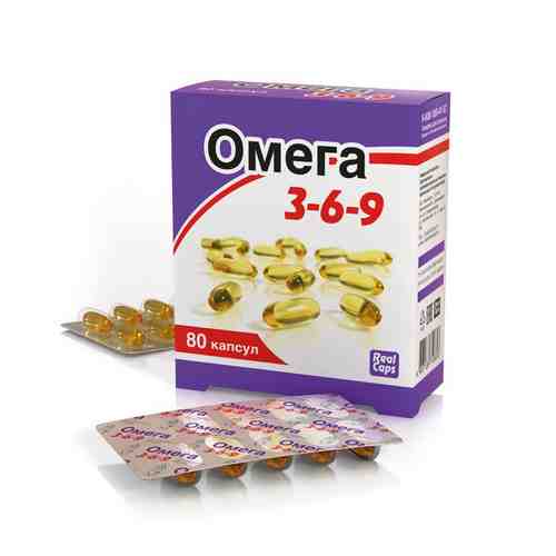Омега 3-6-9, 1600 мг, капсулы, 80 шт.