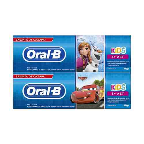 Oral-B Паста зубная детская Тачки / Холодное сердце, паста зубная, для детей с 3 лет, 75 мл, 1 шт.