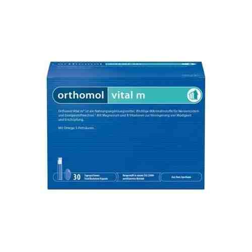 Orthomol Vital m набор бутылочка питьевая+капсулы, питьевые бутылочки и капсулы, на 30 дней, 30 шт.