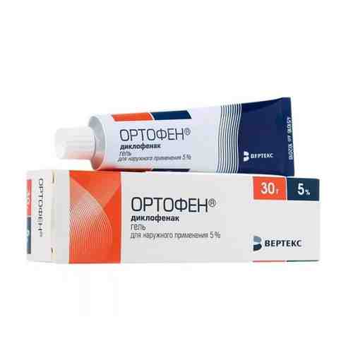 Ортофен, 5%, гель для наружного применения, 30 г, 1 шт.