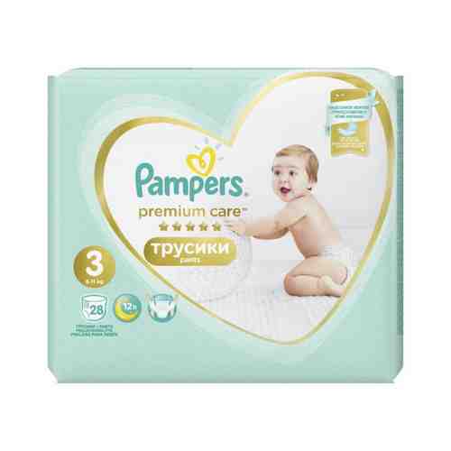 Pampers Premium Care pants Подгузники-трусики детские, р. 3, 6-11 кг, 28 шт.