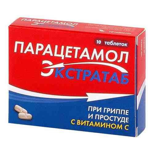 Парацетамол Экстратаб, 500 мг+150 мг, таблетки, 10 шт.