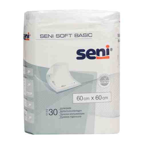 Пеленки впитывающие Seni Soft Basic, 60х60, 30 шт.
