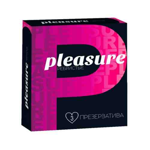 Pleasure Презервативы, ребристые, 3 шт.