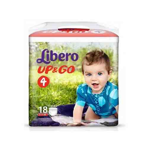 Подгузники-трусики детские Libero Up&Go, 7-11 кг., р. 4, 18 шт.