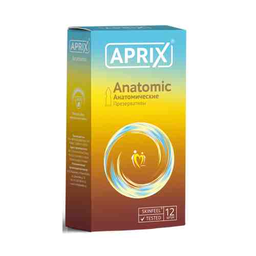 Презервативы Aprix Anatomic, презерватив, анатомической формы, 12 шт.