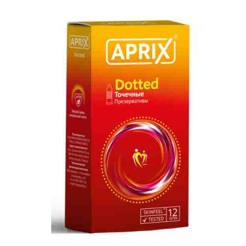 Презервативы Aprix Dotted, презерватив, с точками, 12 шт.
