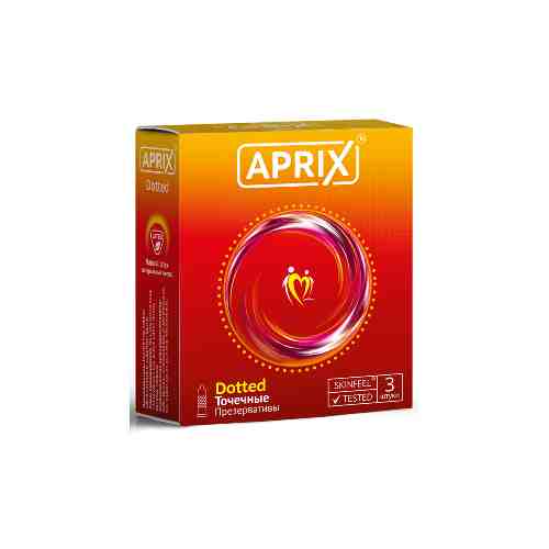 Презервативы Aprix Dotted, презерватив, с точками, 3 шт.