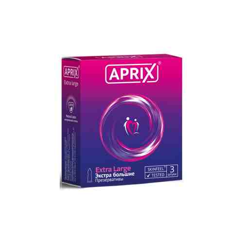Презервативы Aprix Extra Large, презерватив, увеличенного размера, 3 шт.