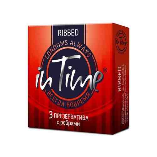 Презервативы In Time Ribbed, презерватив, ребристые, 3 шт.