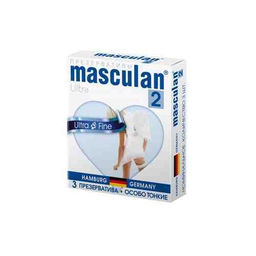 Презервативы Masculan Ultra 2, презерватив, особо тонкие, 3 шт.