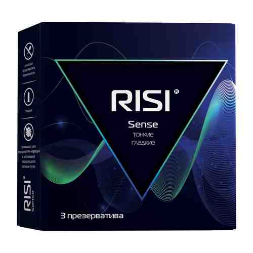 Презервативы Risi Sense, тонкие гладкие, 3 шт.
