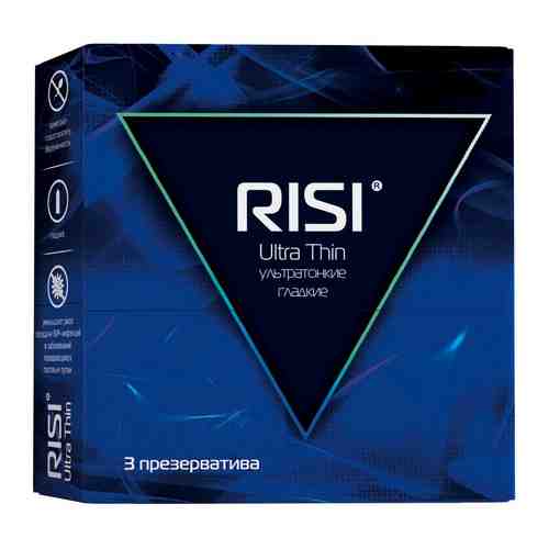 Презервативы Risi Ultra Thin, ультратонкие, 3 шт.