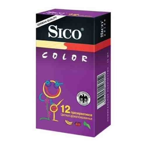 Презервативы Sico Color, презерватив, цветные, ароматизированные, 12 шт.