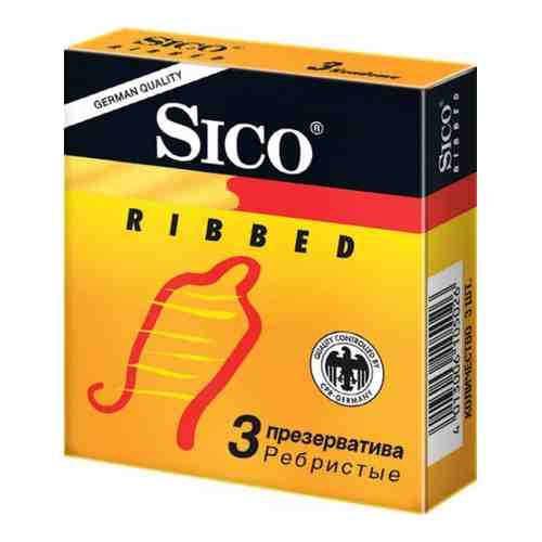 Презервативы Sico Ribbed, презерватив, ребристые, 3 шт.