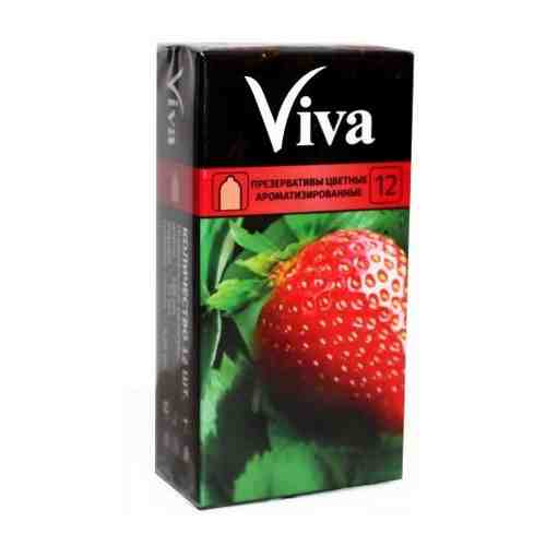 Презервативы Viva, презерватив, цветные, ароматизированные, 12 шт.