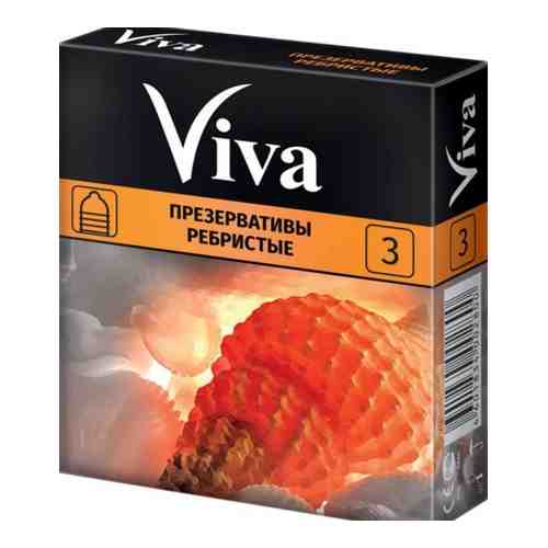 Презервативы Viva, презерватив, ребристые, 3 шт.