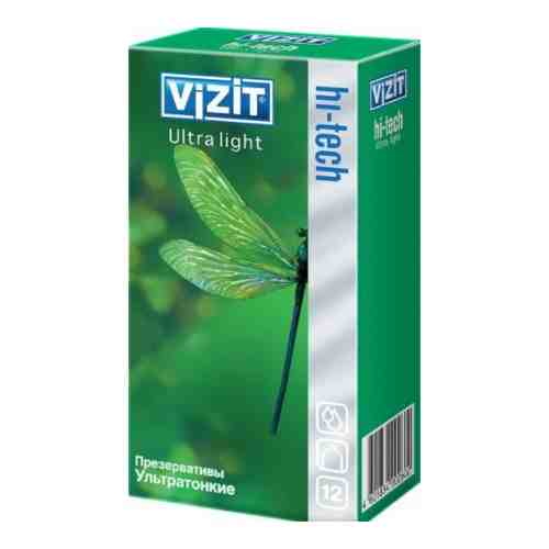 Презервативы Vizit Hi-Tech Ultra light, презерватив, ультратонкие, 12 шт.