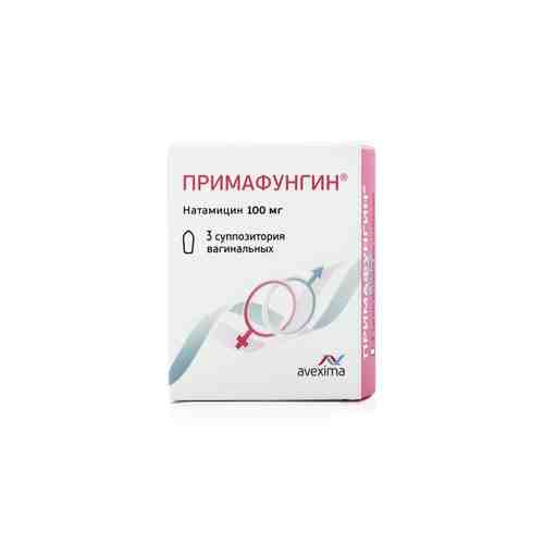Примафунгин, 100 мг, суппозитории вагинальные, 3 шт.