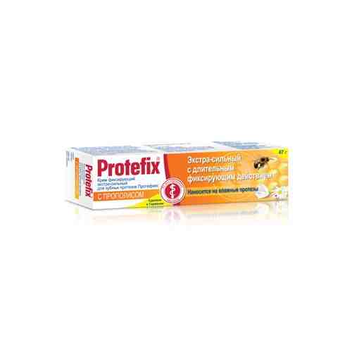 Протефикс крем фиксирующий, крем для фиксации зубных протезов, с прополисом, 40 мл, 1 шт.