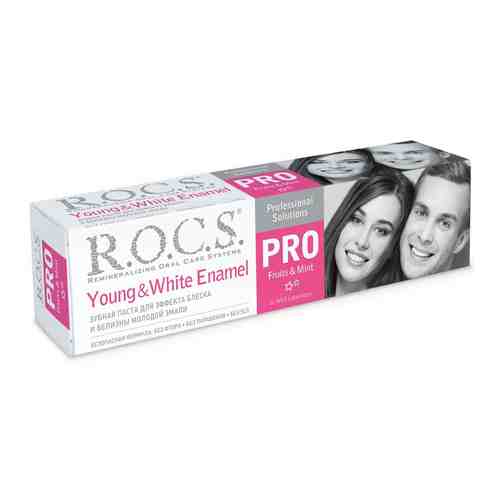 ROCS PRO Зубная паста Young White Enamel, без фтора, паста зубная, 135 г, 1 шт.