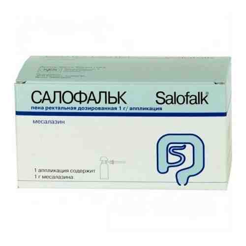 Салофальк, 1 г/апплик., пена ректальная дозированная, в комплекте 14 аппликаторов, 83.1 г, 1 шт.